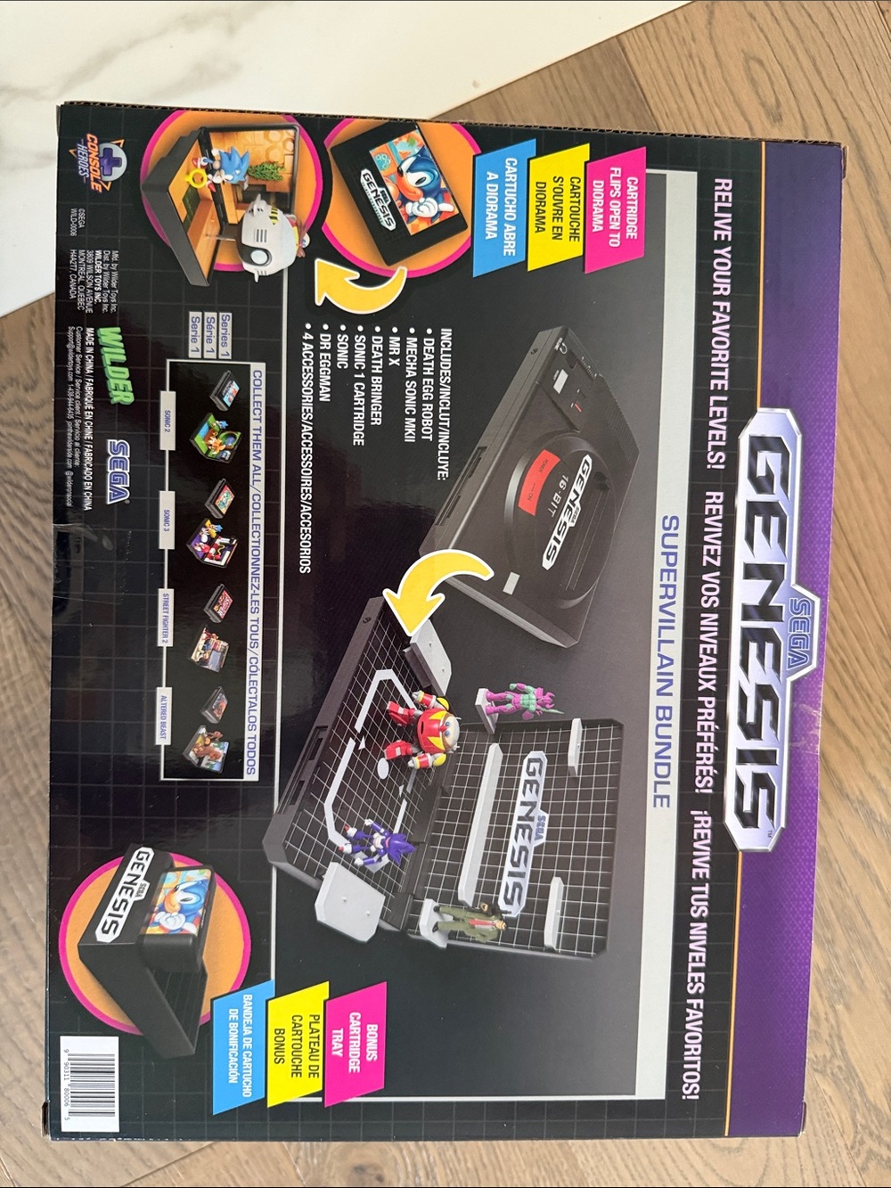 SEGA Genesis SuperVillain Bundle Box with Black & Purple Artwork